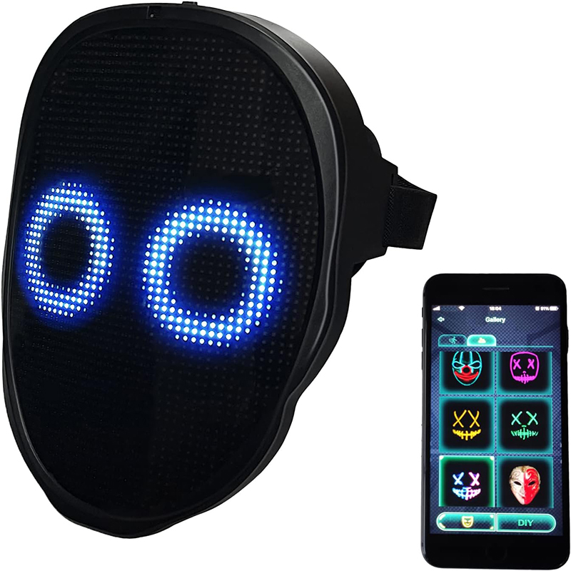Led Purge Mask Halloween - Party LED Light up Mask Gesture