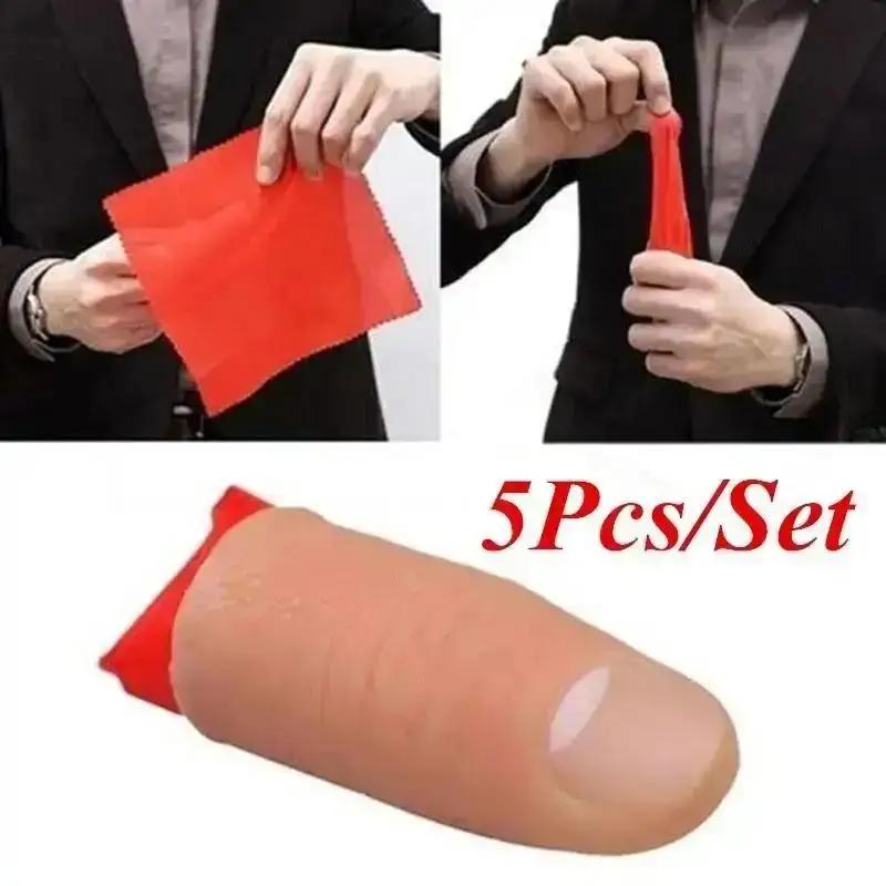 5Pcs/Set Hot Fakes Soft Thumb  - Thumb Tip Magic Trick Set recension och pris