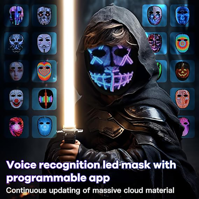 Led Mask with Voice Recognitio - Led Purge Mask Halloween recension och pris