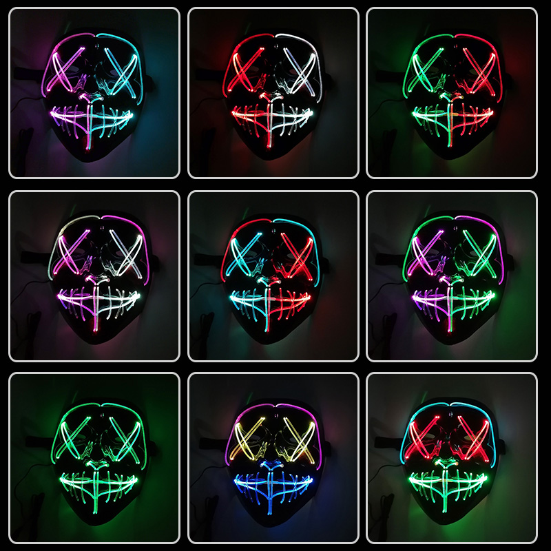 Gesture Control LED Mask Lumin - Led Purge Mask Halloween recension och pris