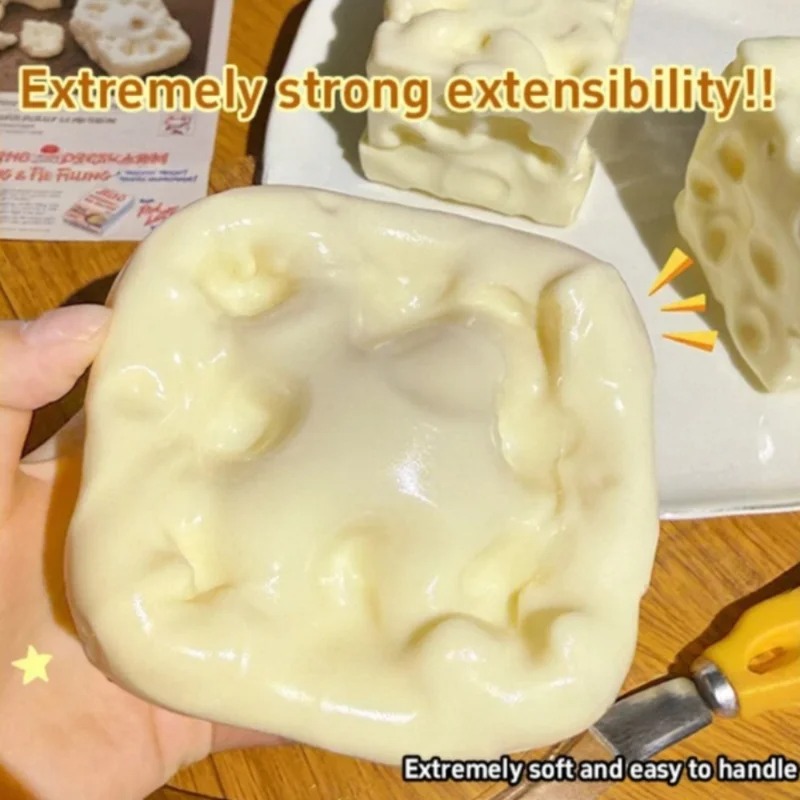 Taba Squishy Cheese Cube Stres - Novelty Gifts recension och pris