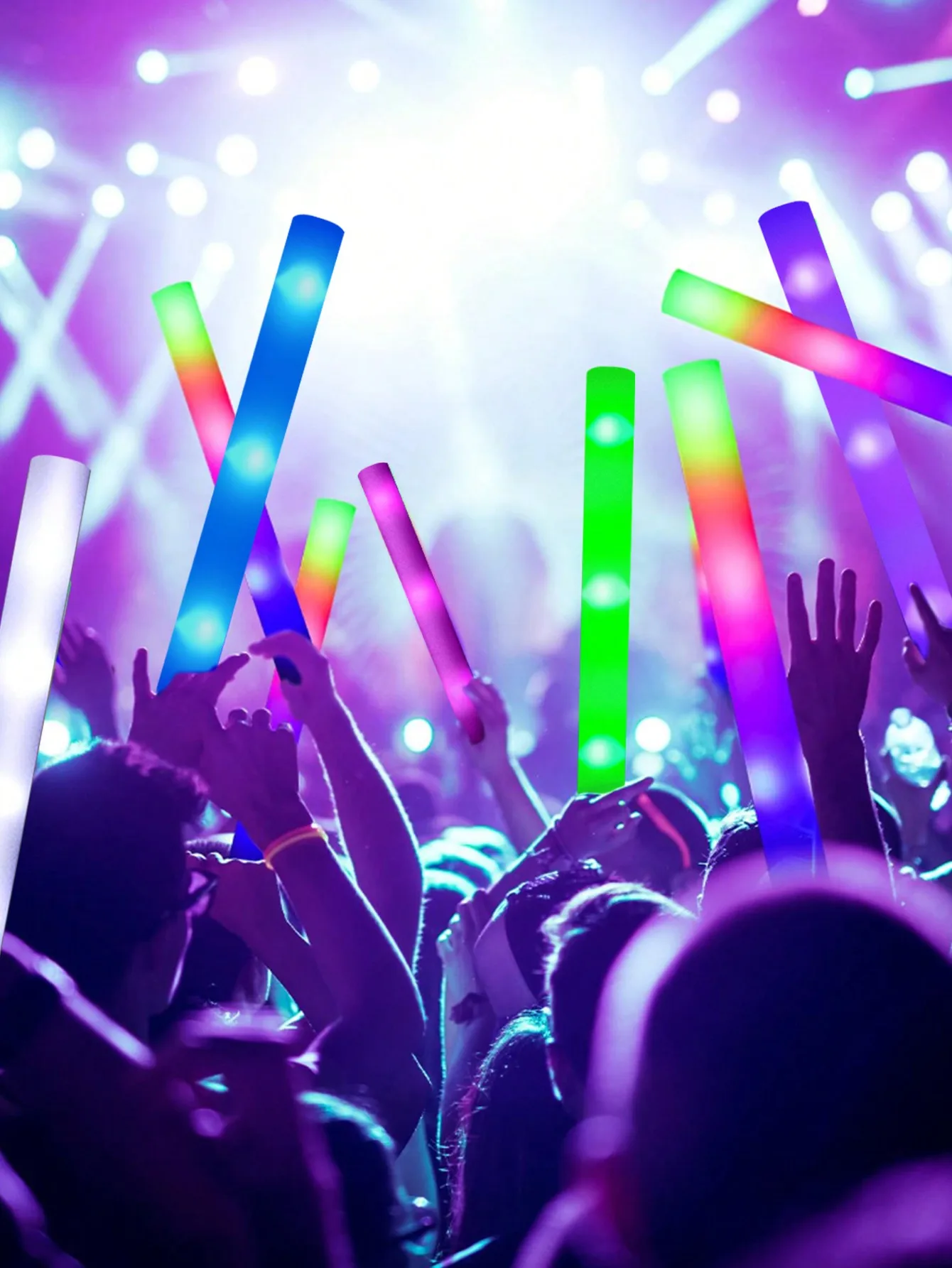 20/30pcs LED Foam Glow Sticks  - Flashing Led Foam Sticks Party recension och pris