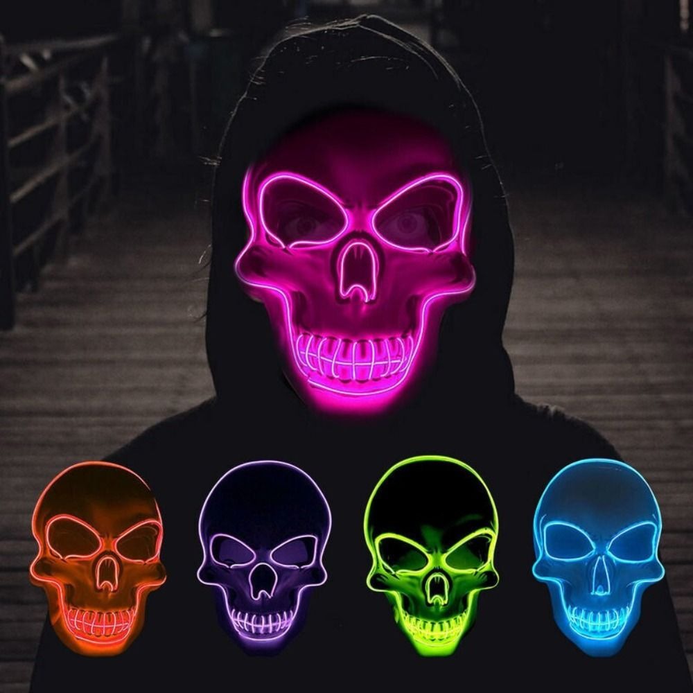 Fashion Horror Halloween Skull - Led Purge Mask Halloween recension och pris