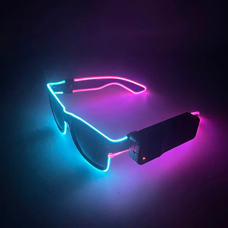 New Cool Wireless Glowing LED  - Glow In The Dark Party Glasses recension och pris