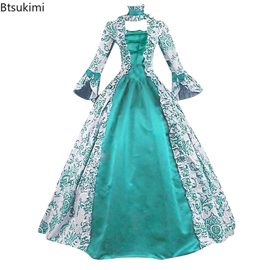 New Medieval Flare Sleeve Dres - Medieval Renaissance Dress Women recension och pris