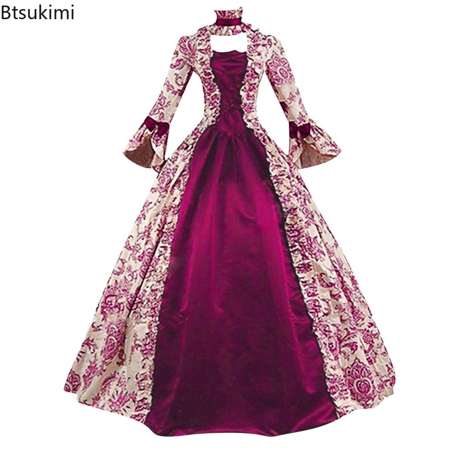 New Medieval Flare Sleeve Dres - Medieval Renaissance Dress Women recension och pris
