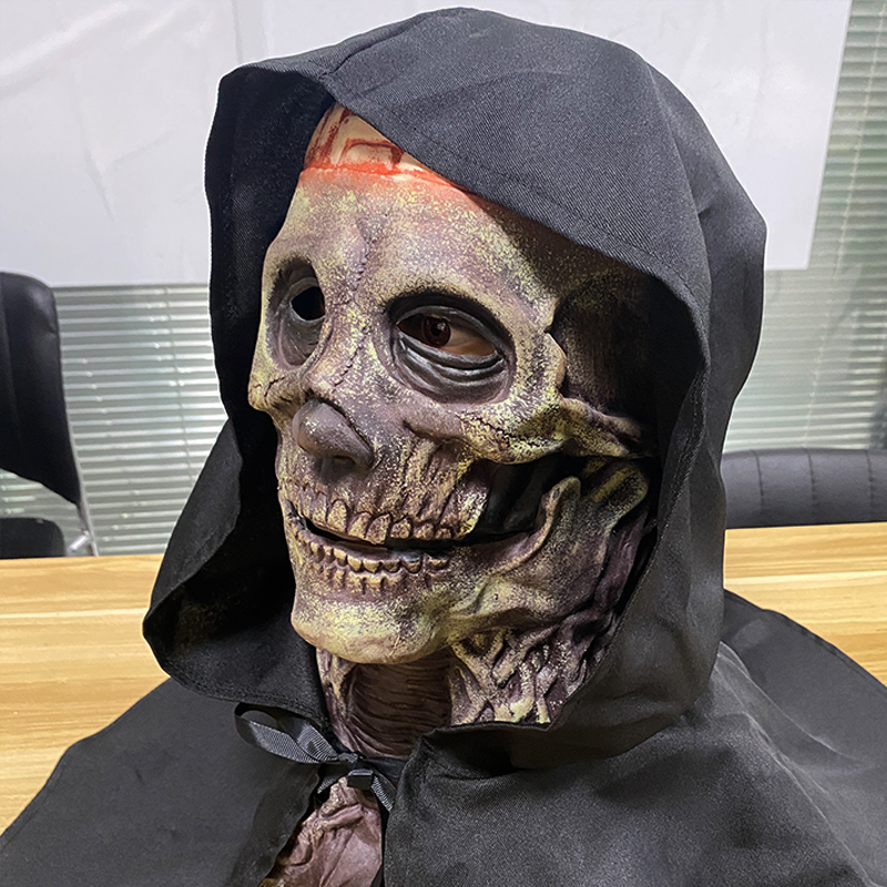 Scary Bloody Brain Full Head M - Led Purge Mask Halloween recension och pris