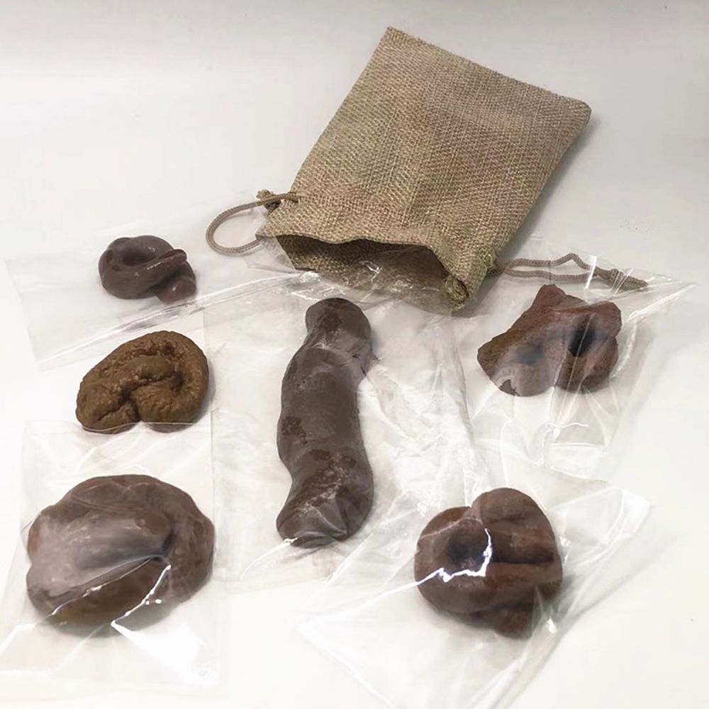 6Pcs Joke Tricky Toys Gadget S - Fake Poop Gag Gift recension och pris