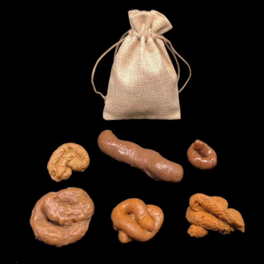 6Pcs Joke Tricky Toys Gadget S - Fake Poop Gag Gift recension och pris