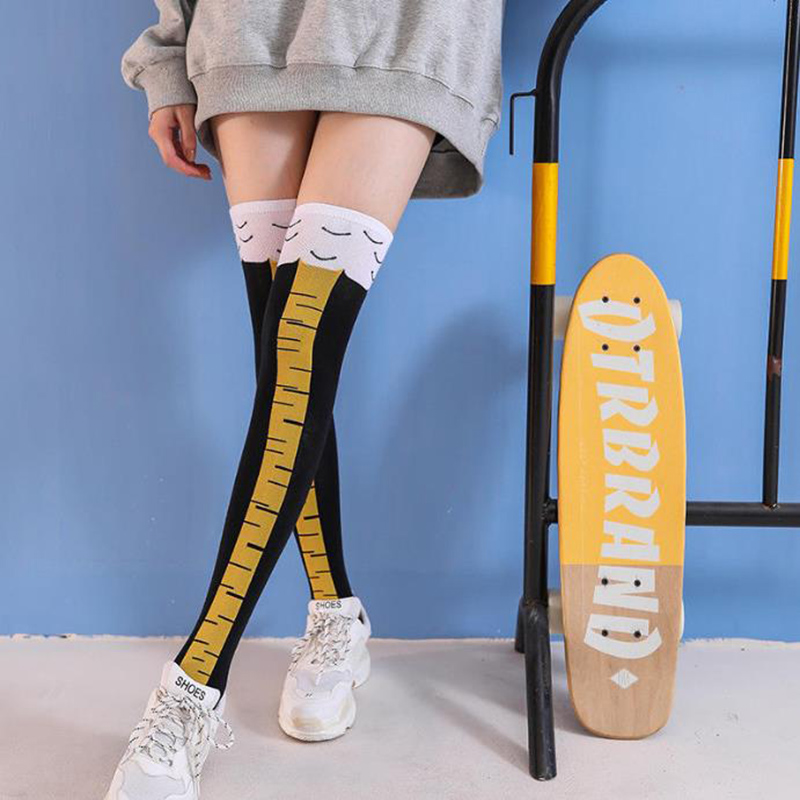 1-4 Pairs Women Knee High Sock - Funny Chicken Leg Socks recension och pris